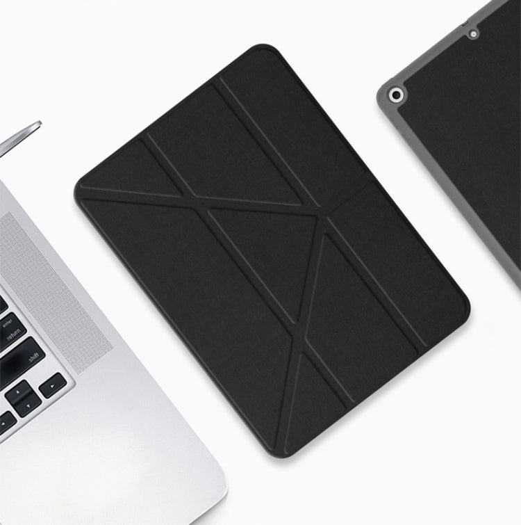 Mutural Multi-fold Smart Leather Tablet Case For iPad Air 2022 / 2020 10.9(Black) - free shipping - PMc TechLife - Order now!