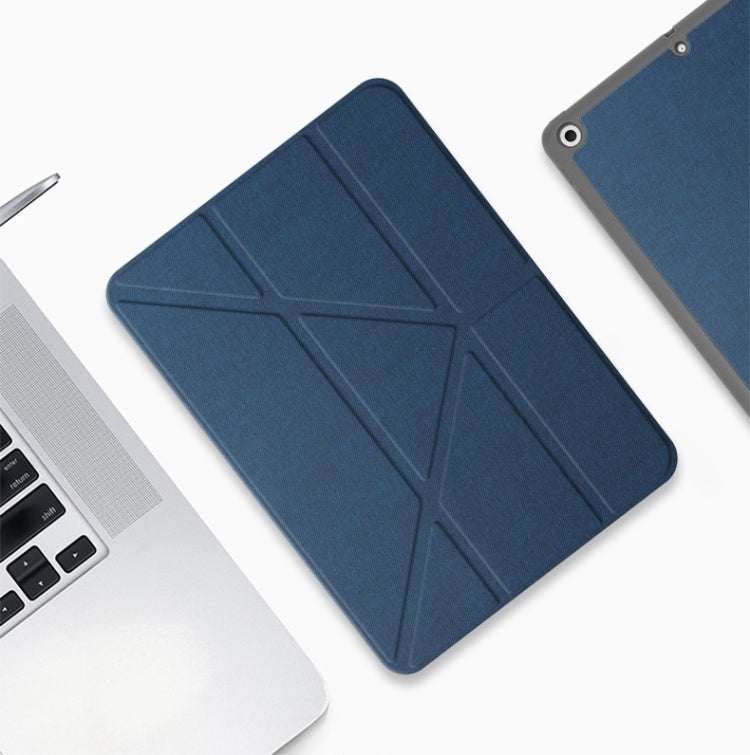 Mutural Multi-fold Smart Leather Tablet Case For iPad Air 2022 / 2020 10.9(Blue) - free shipping - PMc TechLife - Order now!