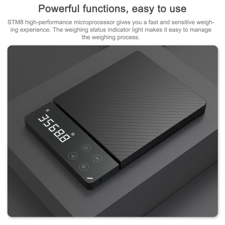 8KG Original Xiaomi Youpin DUKA ES1 Kitchen LCD Digital High-precision Electronic Scale - Kitchen Scales by Xiaomi | Online Shopping South Africa | PMC TechLife | Buy Now Pay Later Mobicred