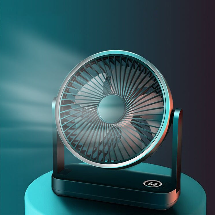 F701 Desktop Electric Fan with LED Display (Green) - Electric Fans by PMC TechLife | Online Shopping South Africa | PMC TechLife | Buy Now Pay Later Mobicred