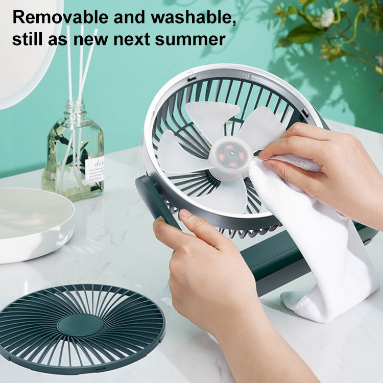 F701 Desktop Electric Fan with LED Display (White) - Electric Fans by PMC TechLife | Online Shopping South Africa | PMC TechLife | Buy Now Pay Later Mobicred