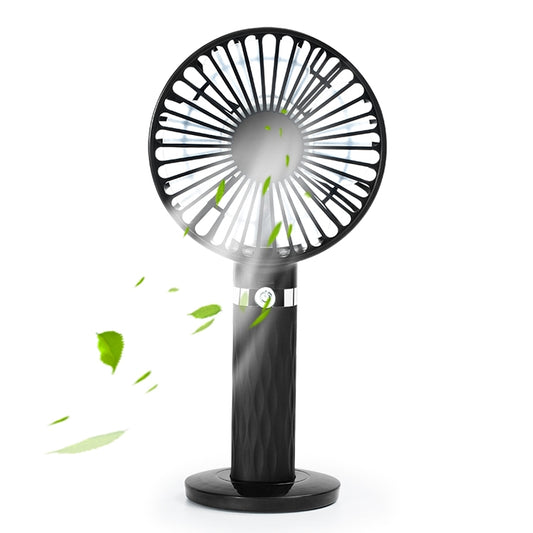 S8 Portable Mute Handheld Desktop Electric Fan, with 3 Speed Control (Black) - Electric Fans by PMC Jewellery | Online Shopping South Africa | PMC Jewellery | Buy Now Pay Later Mobicred