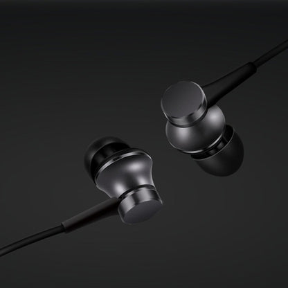 Original Xiaomi Mi In-Ear Headphones Basic Earphone with Wire Control + Mic, Support Answering and Rejecting Call(Black) - Normal Style Earphone by Xiaomi | Online Shopping South Africa | PMC Jewellery | Buy Now Pay Later Mobicred