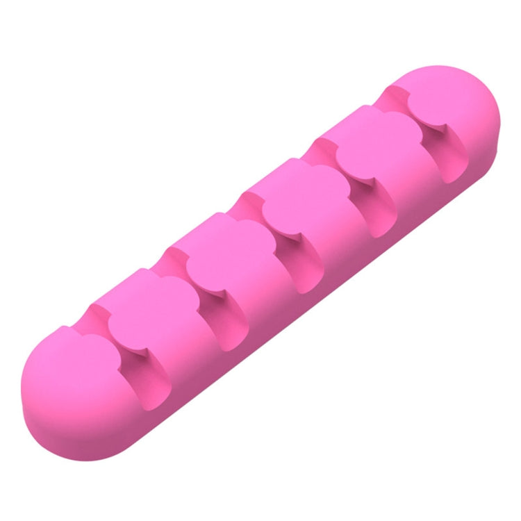 ORICO CBS5 Silicone Material Desktop Cable Manager Winder Fixer, Size: 9.6*2*1.2cm(Pink) - Cable Organizer by ORICO | Online Shopping South Africa | PMC Jewellery | Buy Now Pay Later Mobicred