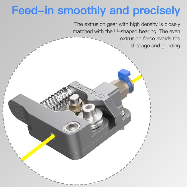 Creality All Metal Silver Block Bowden Extruder Kit for Ender-3 / Ender-3 Pro / Ender-3 V2 / CR-10 Pro V2 3D Printer - Parts by Creality | Online Shopping South Africa | PMC Jewellery | Buy Now Pay Later Mobicred