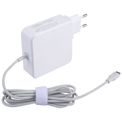 87W USB-C / Type-C Power Adapter Portable Charger with 1.8m Charging Cable, EU Plug(White) - USB Charger by PMC Jewellery | Online Shopping South Africa | PMC Jewellery | Buy Now Pay Later Mobicred