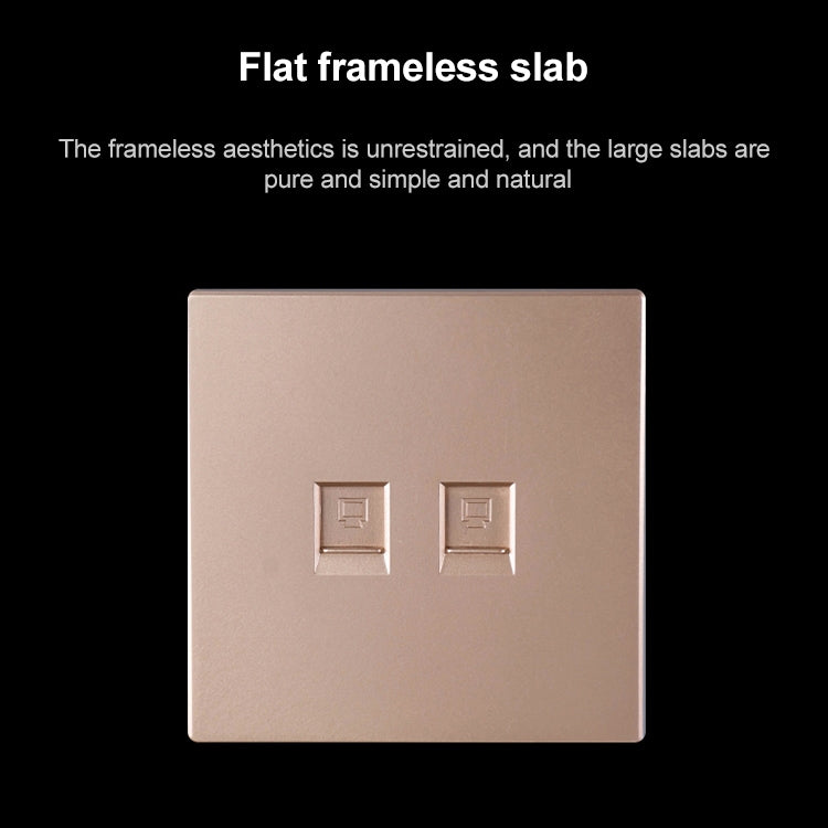 CAT.6 Shielded Pass-through Network Module, Single Port Panel + Shielded Pass-through (Grey) - Lan Cable and Tools by PMC TechLife | Online Shopping South Africa | PMC TechLife | Buy Now Pay Later Mobicred