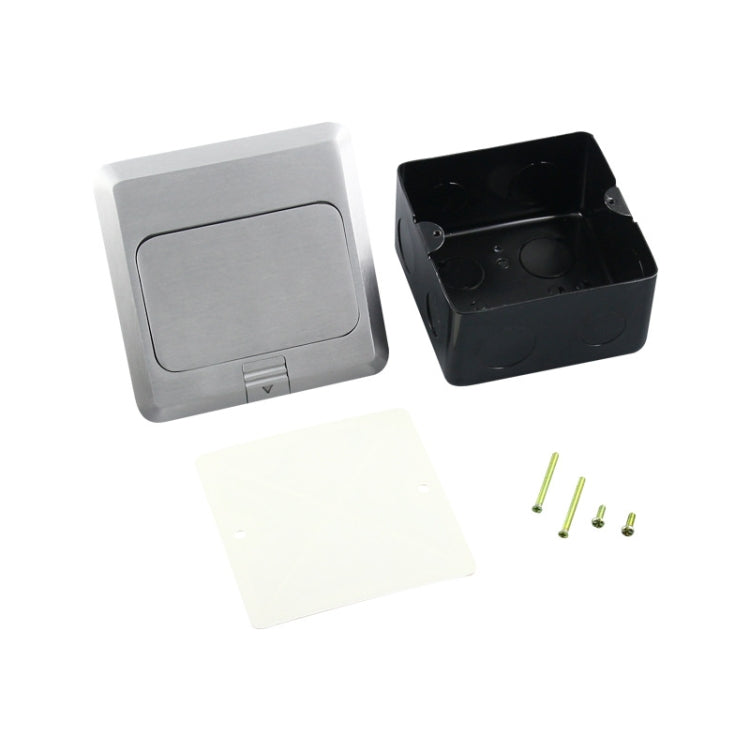 Hidden Pop-up Aluminum Alloy Computer Floor Socket with Cover Bottom Box, US Plug - free shipping - PMC Jewellery - Order now!