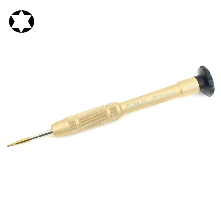 Professional Repair Tool Open Tool 25mm T3 Hex Tip Socket Screwdriver (Gold) - Screwdriver by JIAFA | Online Shopping South Africa | PMc TechLife | Buy Now Pay Later Mobicred