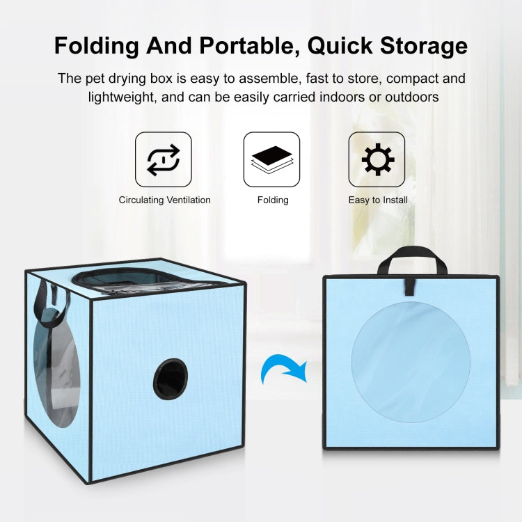FUNADD Pet Bath Drying Box Portable Folding Dryer Cage, Suitable for Pets up to 5kg(Blue) - Grooming by PMC TechLife | Online Shopping South Africa | PMC TechLife | Buy Now Pay Later Mobicred