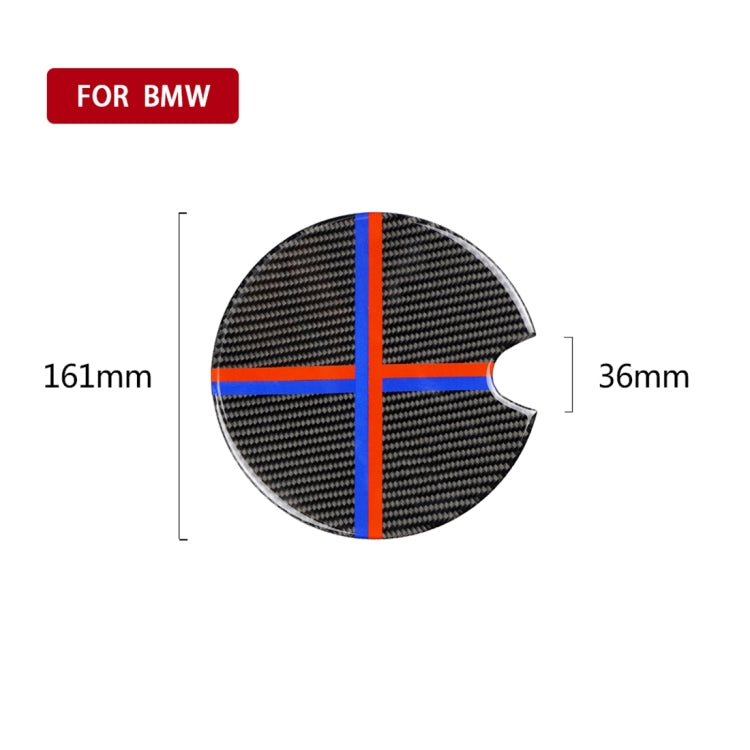 Red Blue Color Car Fuel Tank Cover Carbon Fiber Decorative Sticker for BMW Mini Cooper R50 / R52 / R55 / R56 / R57 / R58 / R59 / R60 / R61 / F55 / F56 - Car Interior Mouldings by PMC Jewellery | Online Shopping South Africa | PMC Jewellery | Buy Now Pay Later Mobicred