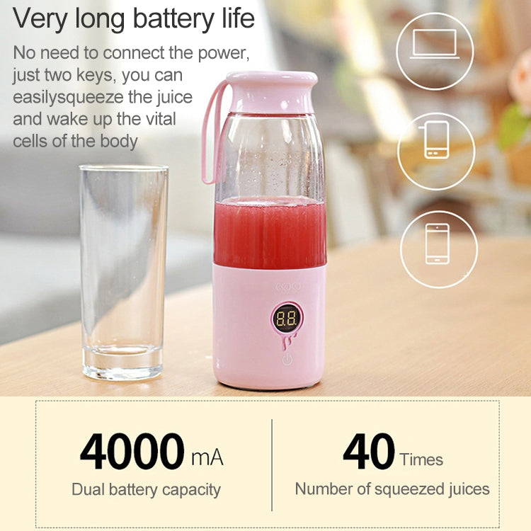 Vitamer USB Mini Portable Juicer Juice Blender Lemon Fruit Squeezers Reamers Bottle (Blue) - Electric juicers by PMC TechLife | Online Shopping South Africa | PMC TechLife | Buy Now Pay Later Mobicred