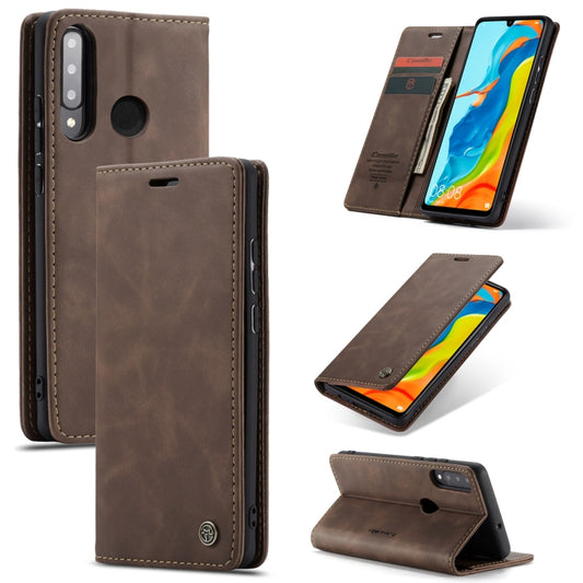 CaseMe-013 Multifunctional Retro Frosted Horizontal Flip Leather Case for Huawei P30 Lite, with Card Slot & Holder & Wallet (Coffee) - Huawei Cases by CaseMe | Online Shopping South Africa | PMC Jewellery | Buy Now Pay Later Mobicred