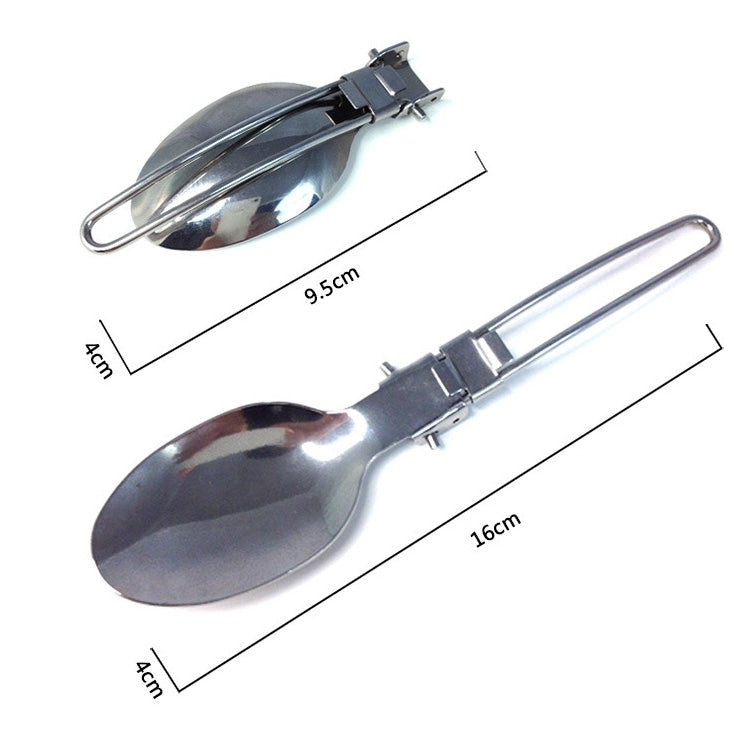 Three-Piece Stainless Steel Foldable Outdoor Cutlery - Cookwares & Tablewares by PMC TechLife | Online Shopping South Africa | PMC TechLife | Buy Now Pay Later Mobicred