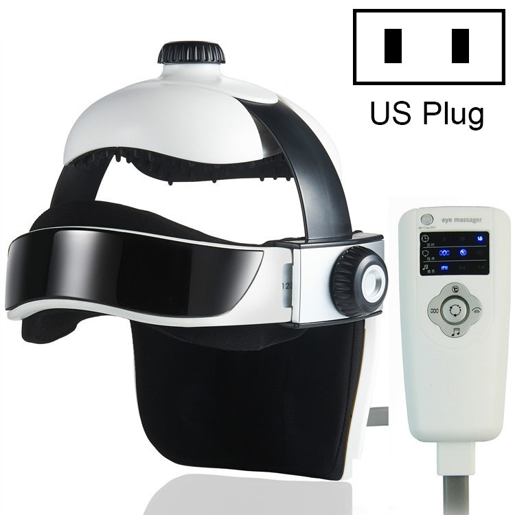 Electronic Air Pressure Head Massager, Relaxed Music Helmet Massager, US Plug - free shipping - PMC TechLife - Order now!