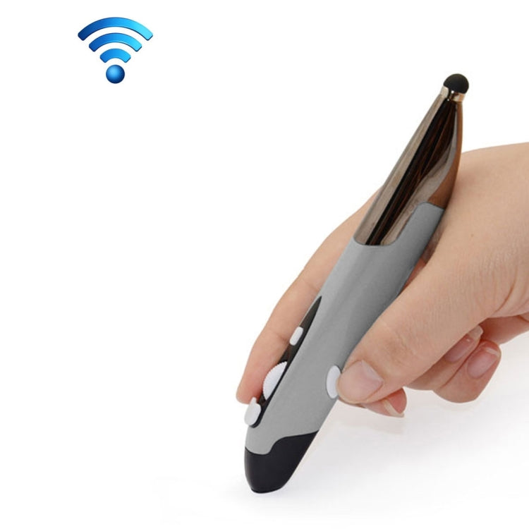 2.4GHz Innovative Pen-style Handheld Wireless Smart Mouse for PC Laptop(Grey) - Wireless Mice by PMC Jewellery | Online Shopping South Africa | PMC Jewellery | Buy Now Pay Later Mobicred