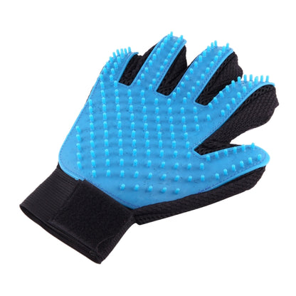 Right Hand Five Finger Deshedding Brush Glove Pet Gentle Efficient Massage Grooming(Sky Blue) - Brushes & Combs by PMC Jewellery | Online Shopping South Africa | PMC Jewellery