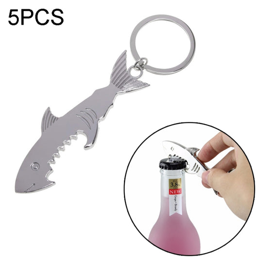 5 PCS Multi-function Shark Bottle Opener Key Chain Car Key Pendant, Size: 13.5x3cm - Key Rings by PMC Jewellery | Online Shopping South Africa | PMC Jewellery | Buy Now Pay Later Mobicred