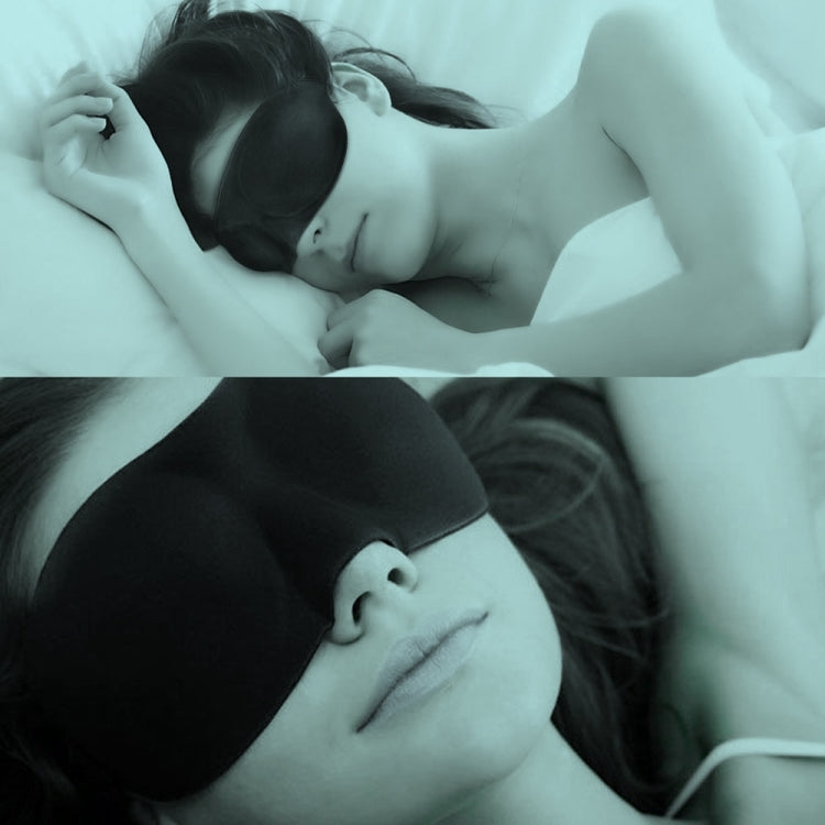 3D Portable Shading Sleep Rest Aid Cover Eye Patch Sleeping Mask Female Cute Eye Mask(Black) - Eye Masks by PMC Jewellery | Online Shopping South Africa | PMC Jewellery