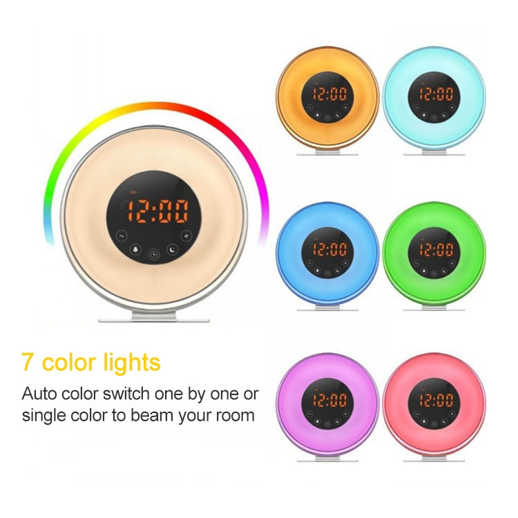 Multi-function Led Touch Intelligent Wake-up Light Alarm Clock with FM Radio - Alarm Clocks by PMc TechLife | Online Shopping South Africa | PMc TechLife | Buy Now Pay Later Mobicred