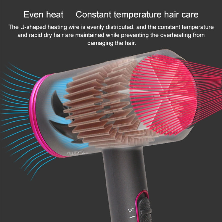 High-power 2000W Anionic Cold Hot Air Constant Temperature Hair Dryer, UK Plug(Grey+Blue) - Hair Dryers & Accessories by PMC TechLife | Online Shopping South Africa | PMC TechLife | Buy Now Pay Later Mobicred