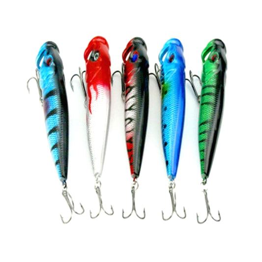 HENGJIA Plastic Artificial Fishing Popper Bionic Lures Environmentally Friendly Fishing Bait with Hooks, Length: 9 cm, Random Color Delivery - Fishing Lures by HENGJIA | Online Shopping South Africa | PMC Jewellery | Buy Now Pay Later Mobicred