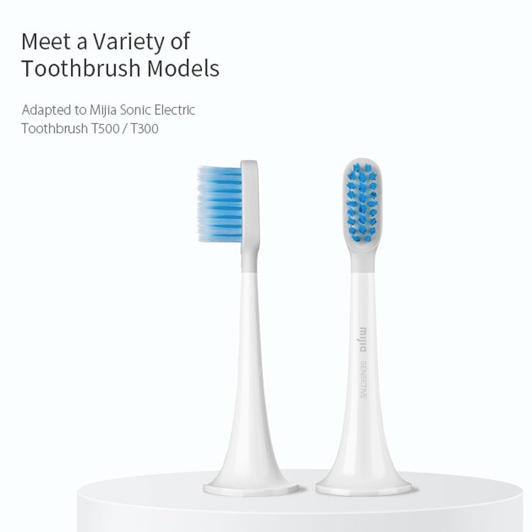 3 PCS Original Xiaomi Mijia Electric Toothbrush Heads Replacement Oral Health Care (Sensitive Type)(White) - Replacement Brush Heads by Xiaomi | Online Shopping South Africa | PMC Jewellery | Buy Now Pay Later Mobicred