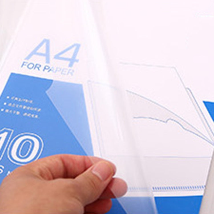 10 PCS Deli Transparent Single Page A4 Folder, Size: 32.1*30.7cm - File Folder by Deli | Online Shopping South Africa | PMC TechLife | Buy Now Pay Later Mobicred