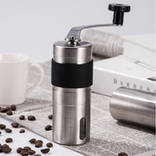 Portable Conical Burr Mill Manual Stainless Steel Hand Crank Coffee Bean Grinder with Silicone Ring, Capacity: 40g - Coffee Tools by PMC Jewellery | Online Shopping South Africa | PMC Jewellery | Buy Now Pay Later Mobicred