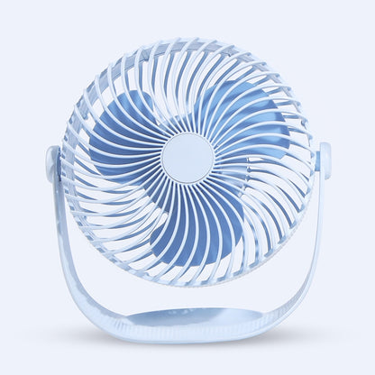 F12 Portable Rotatable USB Charging Stripe Desktop Fan with 3 Speed Control (Blue) - Electric Fans by PMC Jewellery | Online Shopping South Africa | PMC Jewellery | Buy Now Pay Later Mobicred