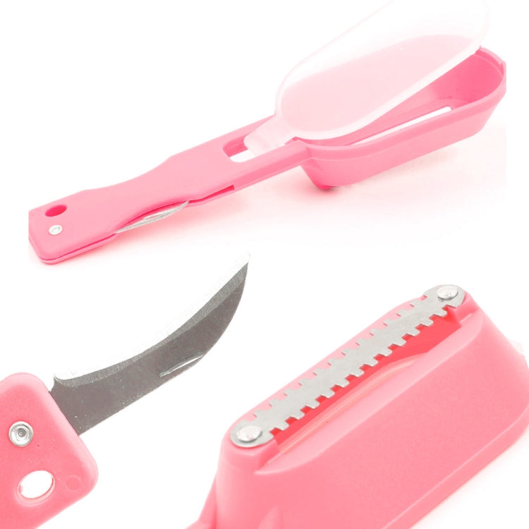 2 PCS Kitchen Essential Fish Scraper Fish Scale Planing Knife with Cover (Pink) - Gadgets by PMC Jewellery | Online Shopping South Africa | PMC Jewellery | Buy Now Pay Later Mobicred