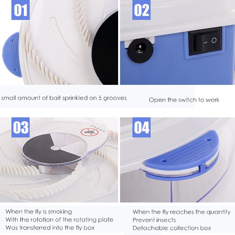 Electric Rotary Fly Catcher Flytrap Mosquito Killer Repellent, US Plug - Repellents by PMC TechLife | Online Shopping South Africa | PMC TechLife