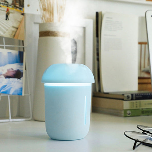 3 in 1 Multi-function USB Charge Mushroom Shape Electric Aroma Essential Ultrasonic Aromatherapy Cool Mist Humidifier with Extended USB Port(Blue) - Air Purifiers & Accessories by PMC Jewellery | Online Shopping South Africa | PMC Jewellery | Buy Now Pay Later Mobicred