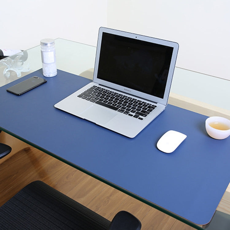 Multifunction Business PU Leather Mouse Pad Keyboard Pad Table Mat Computer Desk Mat, Size: 60 x 30cm(Sapphire Blue) - Desk Pads by PMC TechLife | Online Shopping South Africa | PMC TechLife