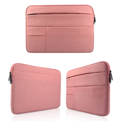 Universal Multiple Pockets Wearable Oxford Cloth Soft Portable Leisurely Laptop Tablet Bag, For 14 inch and Below Macbook, Samsung, Lenovo, Sony, DELL Alienware, CHUWI, ASUS, HP(Pink) - 15 inch by PMC Jewellery | Online Shopping South Africa | PMC Jewellery | Buy Now Pay Later Mobicred