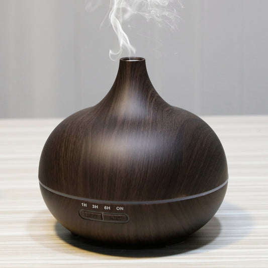 W350 14W 300ML Wood Grain Aromatherapy Air Purifier Humidifier with LED Light for Office / Home Room(Coffee) - Air Purifiers & Accessories by PMC Jewellery | Online Shopping South Africa | PMC Jewellery | Buy Now Pay Later Mobicred