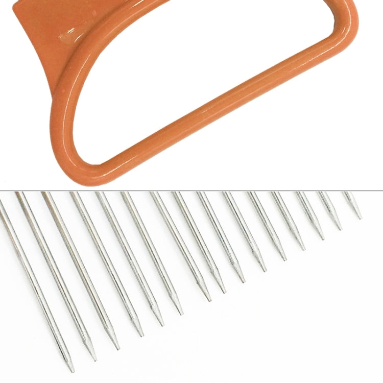 Stainless Steel Vegetable Onion Cutter Holder Meat Needle Kitchen Tools (Orange) - Gadgets by PMC TechLife | Online Shopping South Africa | PMC TechLife | Buy Now Pay Later Mobicred
