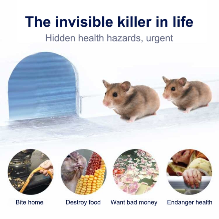 Electronic Ultrasonic Mosquito Rat Pest Control Repeller with LED Light, US Plug, AC90V-250V (White+Blue) - Repellents by PMC TechLife | Online Shopping South Africa | PMC TechLife | Buy Now Pay Later Mobicred