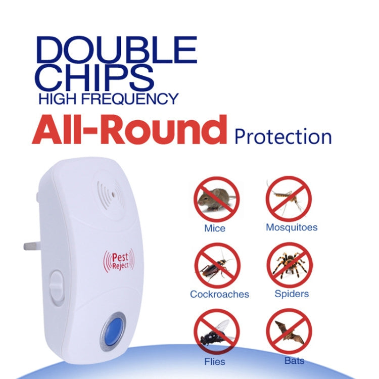 Electronic Ultrasonic Mosquito Rat Pest Control Repeller with LED Light, US Plug, AC90V-250V(White) - Repellents by PMC TechLife | Online Shopping South Africa | PMC TechLife | Buy Now Pay Later Mobicred