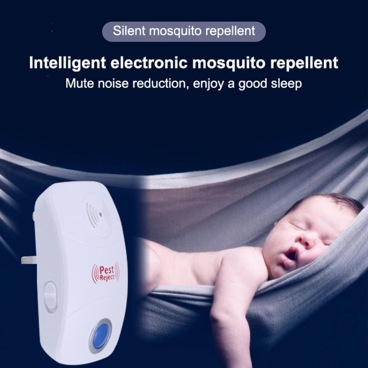 Electronic Ultrasonic Mosquito Rat Pest Control Repeller with LED Light, US Plug, AC90V-250V(White) - Repellents by PMC TechLife | Online Shopping South Africa | PMC TechLife | Buy Now Pay Later Mobicred