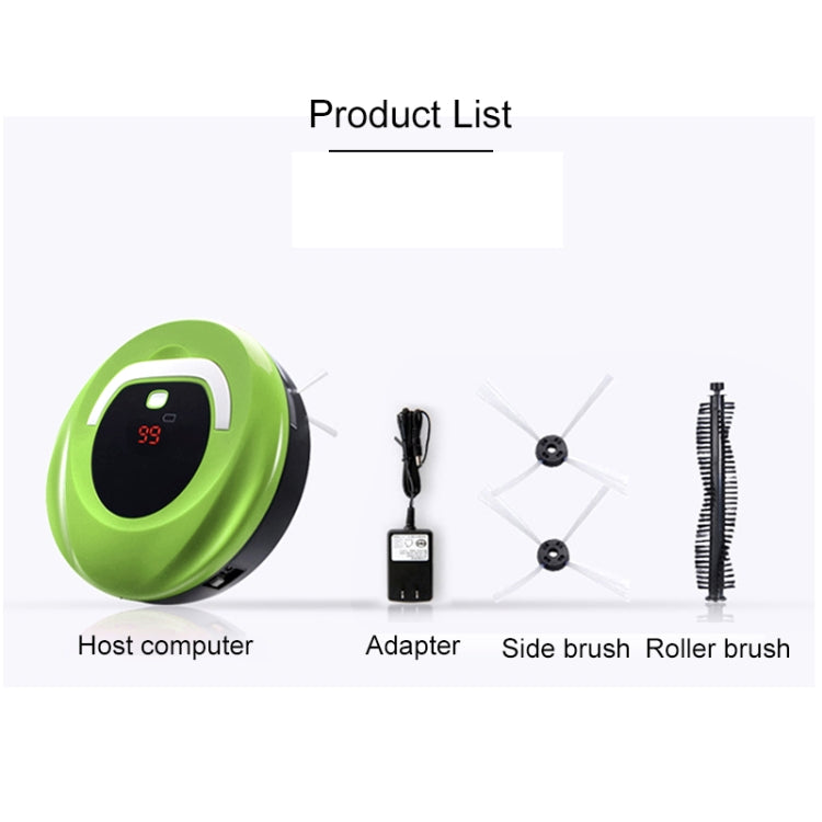 FD-RSW(C) Smart Household Sweeping Machine Cleaner Robot(Green) - Robot Vacuum Cleaner by PMC Jewellery | Online Shopping South Africa | PMC Jewellery | Buy Now Pay Later Mobicred