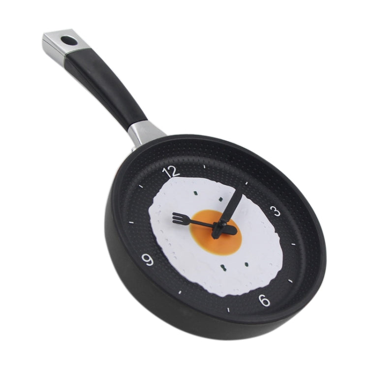 Fried Egg Pan Shape Creative Living Room Decorative Wall Clock (Black) - Wall Clock by PMc TechLife | Online Shopping South Africa | PMc TechLife | Buy Now Pay Later Mobicred