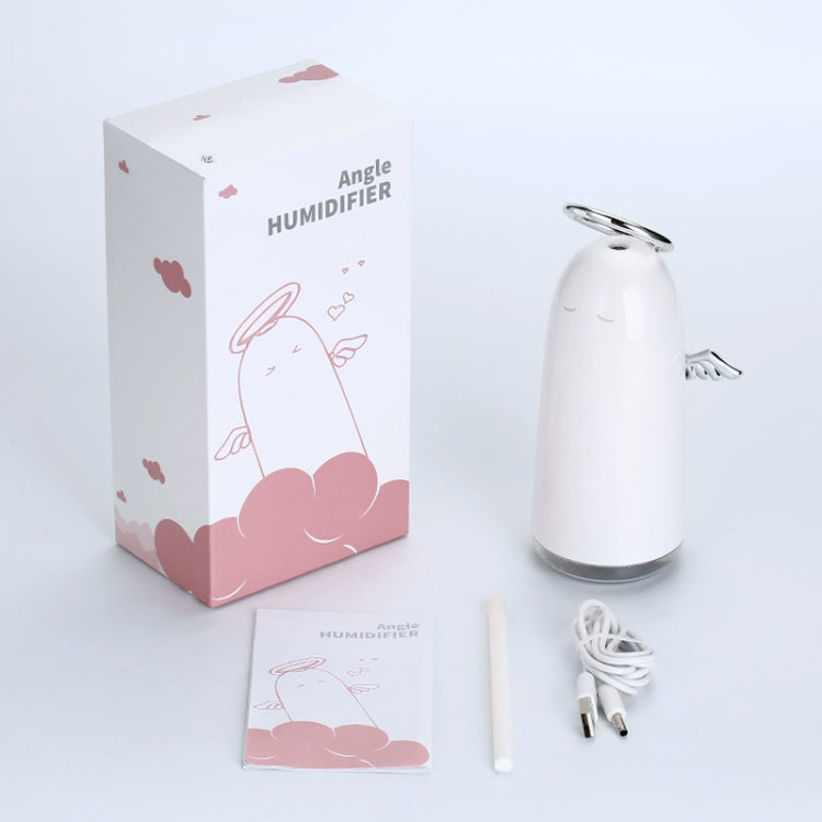 TSHM0 Mini Angel Atomizing Humidifier with Colorful Night Lights, Water Tank Capacity: 230mL (Silver) - free shipping - PMC TechLife - Order now!
