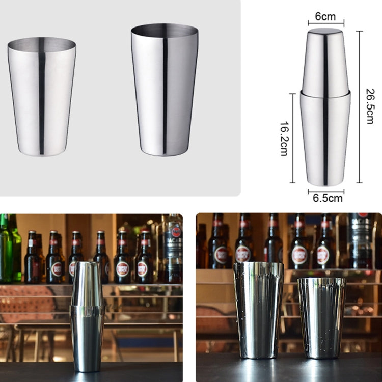 Stainless Steel Boston Cocktail Modulator High Grade Bartender Tools / Premium Barware Tools, Capacity: 750 + 600ml - Bartending Tools by PMC Jewellery | Online Shopping South Africa | PMC Jewellery | Buy Now Pay Later Mobicred