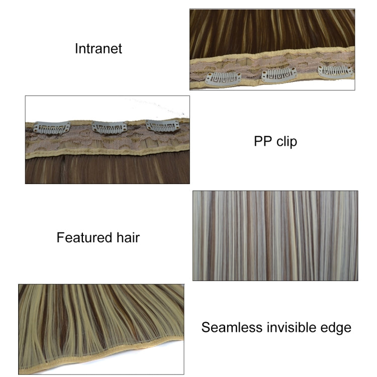 33M35# One-piece Seamless Five-clip Wig Long Straight Wig Piece - free shipping - PMC TechLife - Order now!