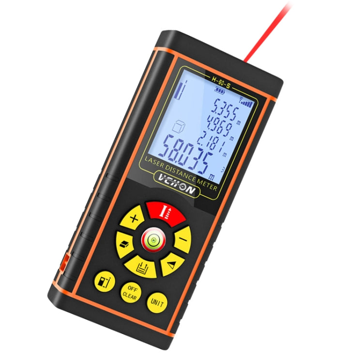 VCHON 80m Handheld Rechargeable Voice Laser Rangefinder High Precision Infrared Room Measuring Instrument Electronic Laser Ruler - Laser Rangefinder by PMC Jewellery | Online Shopping South Africa | PMC Jewellery | Buy Now Pay Later Mobicred