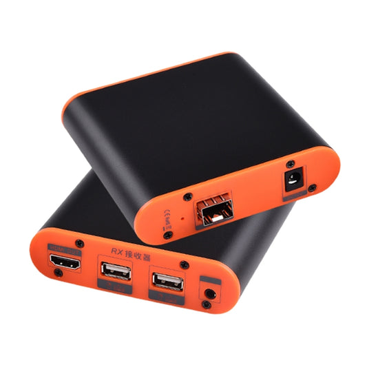 OPT882-KVM HDMI Extender (Receiver & Sender) Fiber Optic Extender with USB Port and KVM Function, Transmission Distance: 20KM (AU Plug) - Amplifier by PMC Jewellery | Online Shopping South Africa | PMC Jewellery | Buy Now Pay Later Mobicred