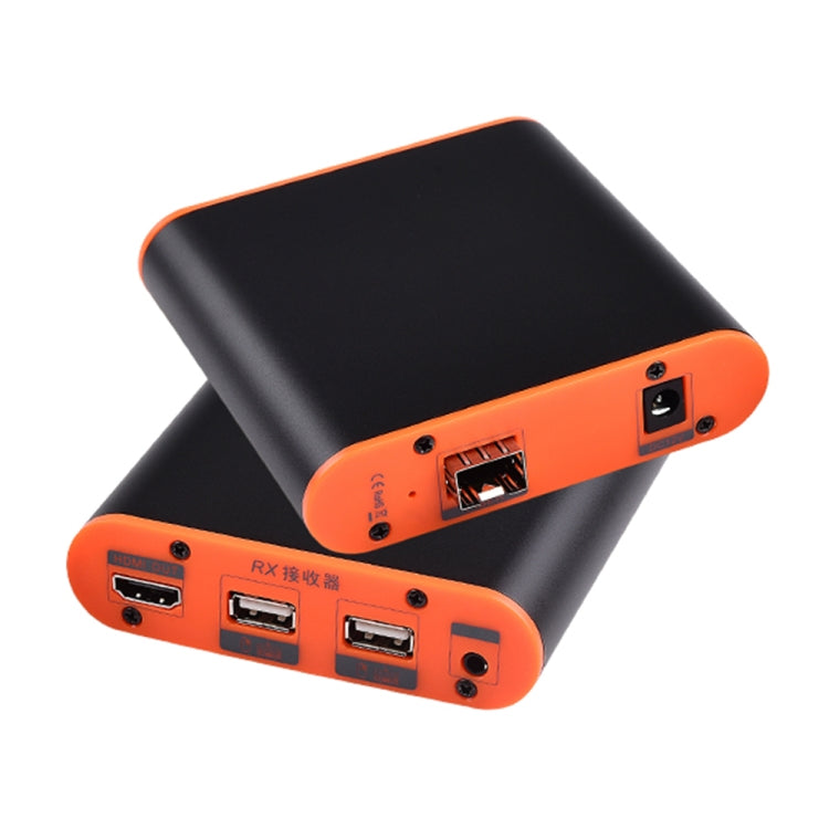 OPT882-KVM HDMI Extender (Receiver & Sender) Fiber Optic Extender with USB Port and KVM Function, Transmission Distance: 20KM (US Plug) - Amplifier by PMC TechLife | Online Shopping South Africa | PMC TechLife | Buy Now Pay Later Mobicred