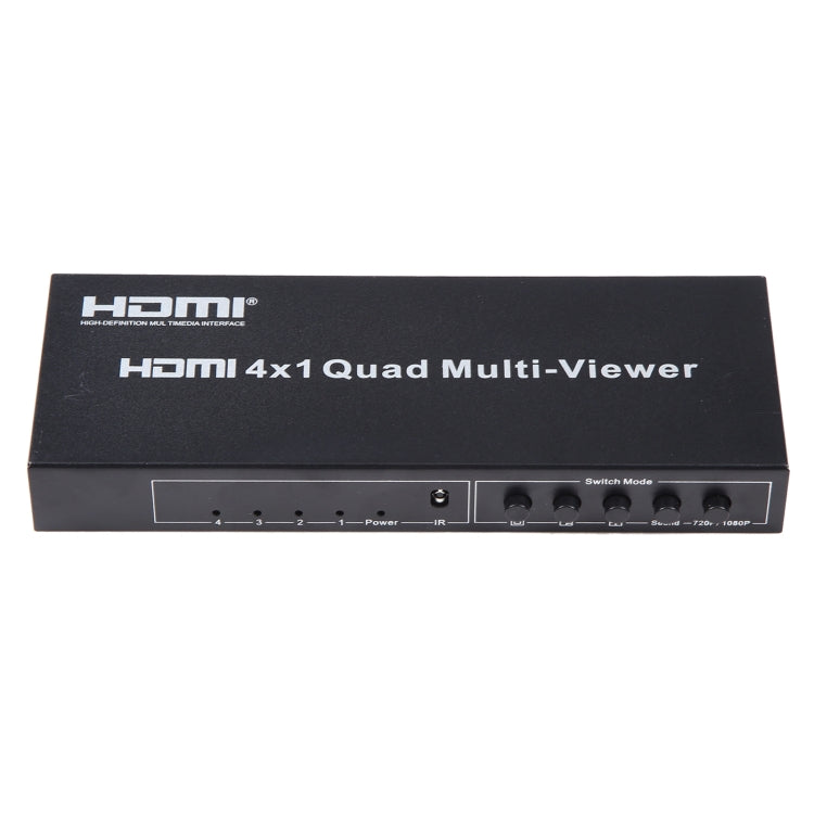 4 in 1 Out HDMI Quad Multi-viewer with Seamless Switcher, US Plug - Switch by PMC Jewellery | Online Shopping South Africa | PMC Jewellery | Buy Now Pay Later Mobicred