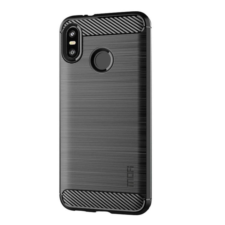 MOFI Brushed Texture Carbon Fiber Soft TPU Case for HTC U12 Life(Grey) - HTC by MOFI | Online Shopping South Africa | PMC Jewellery | Buy Now Pay Later Mobicred